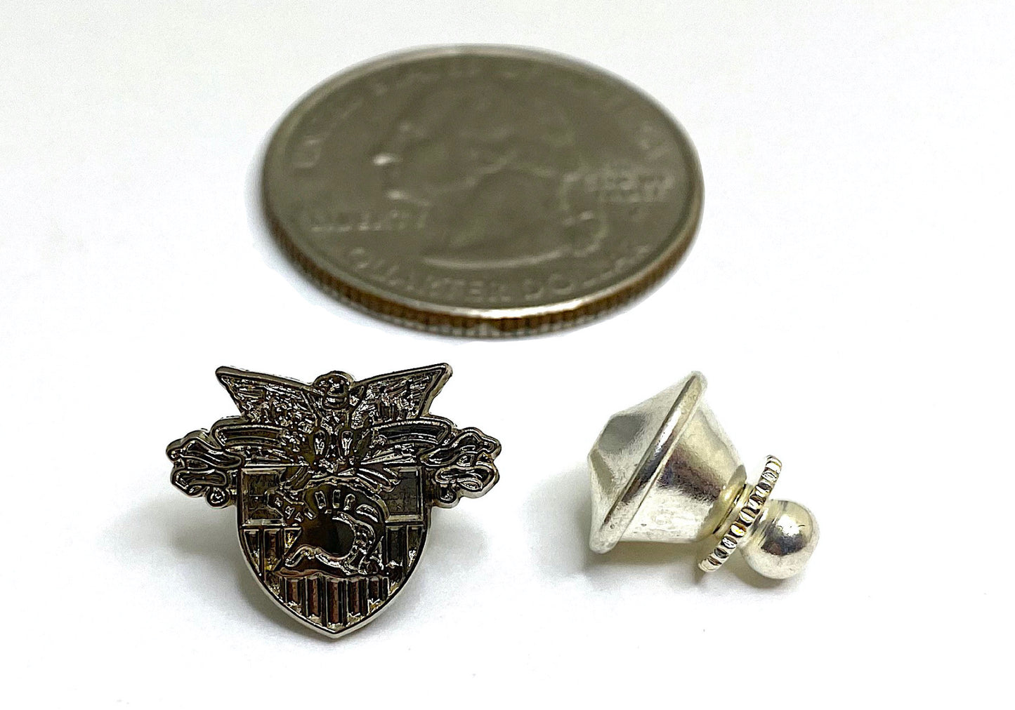 USMA Silver Crest Small Lapel Pin