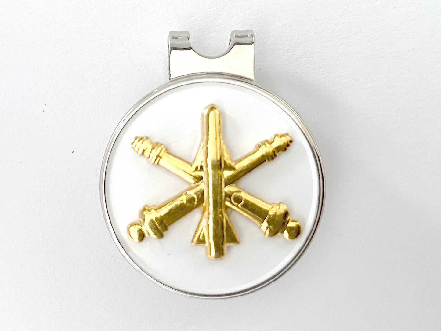 Air Defense Artillery (AD) Golf Hat Clip and Ball Marker