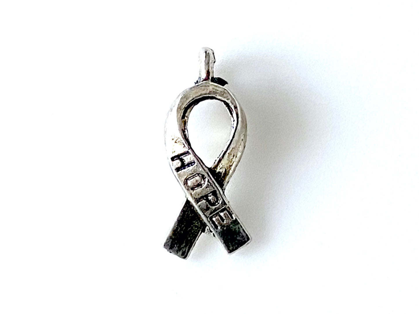 Jewelry Bar | Hope Ribbon Pewter Charm