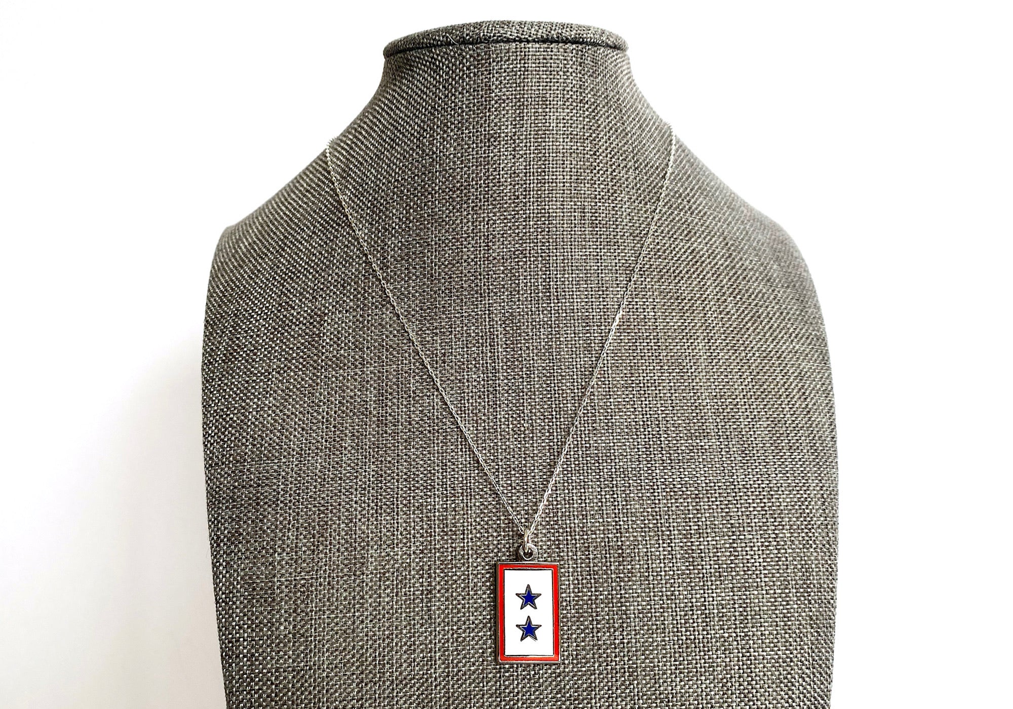 Blue Star (2 Star) Charm Necklace