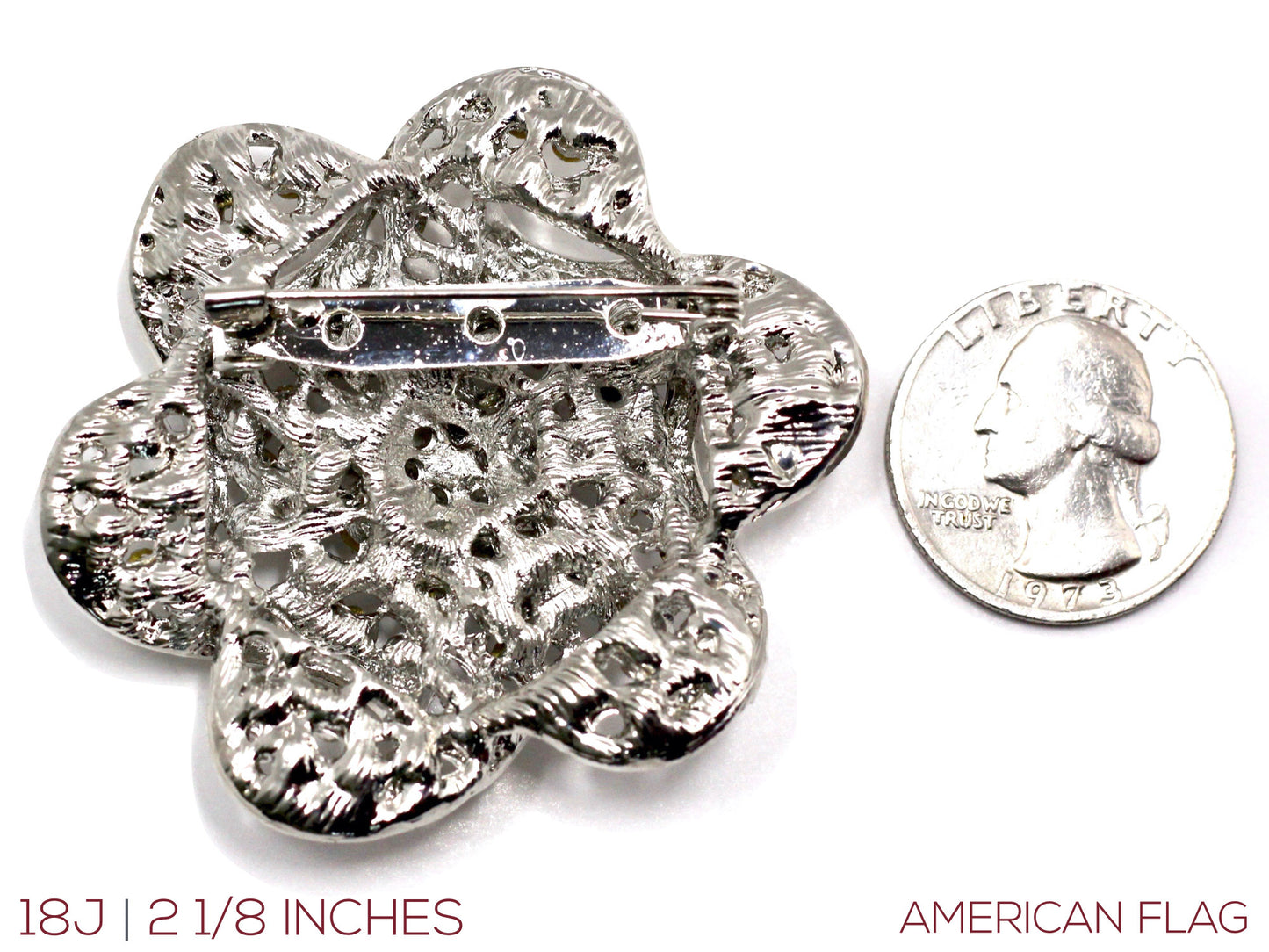 American Flag Brooch