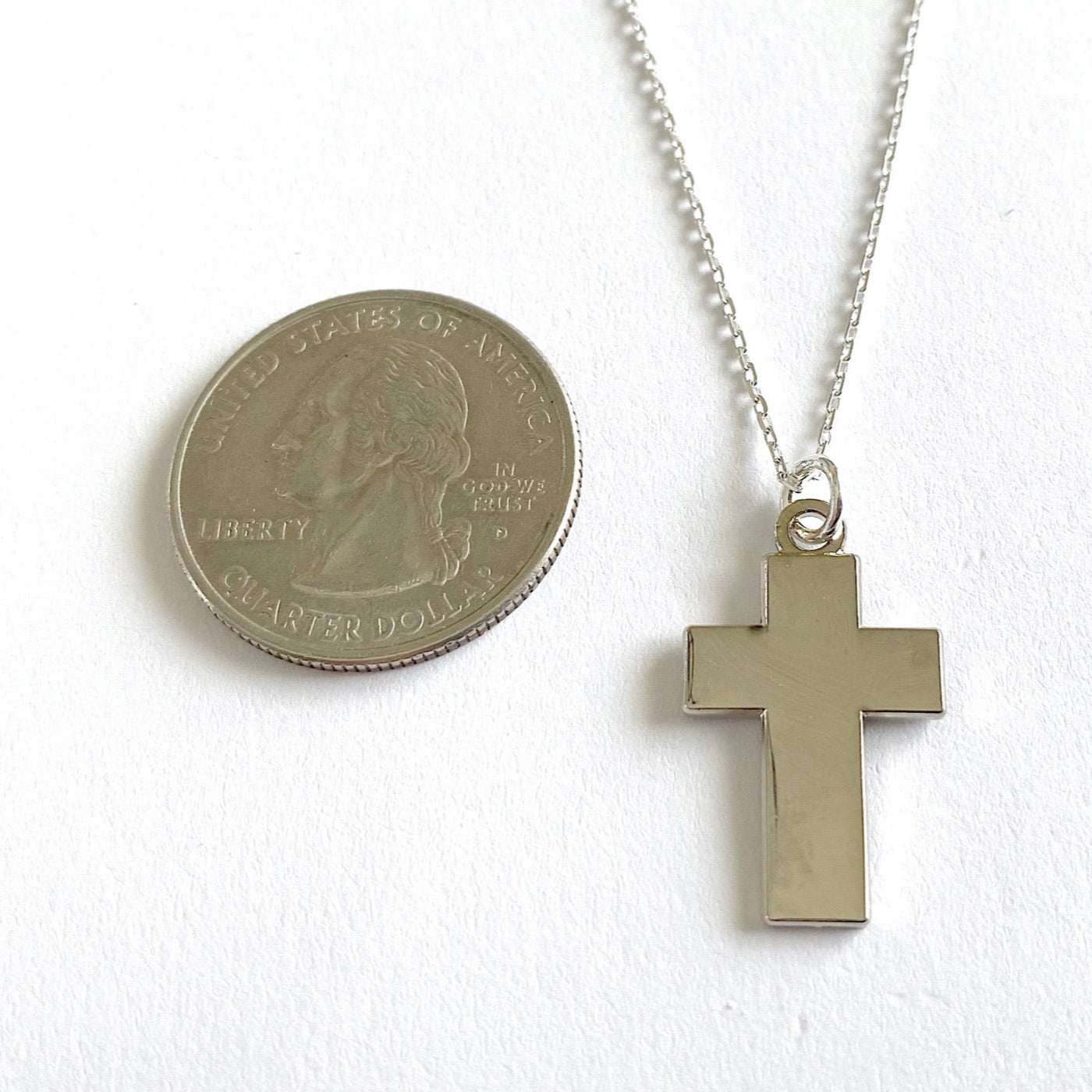 Chaplain Corps Cross Charm Necklace