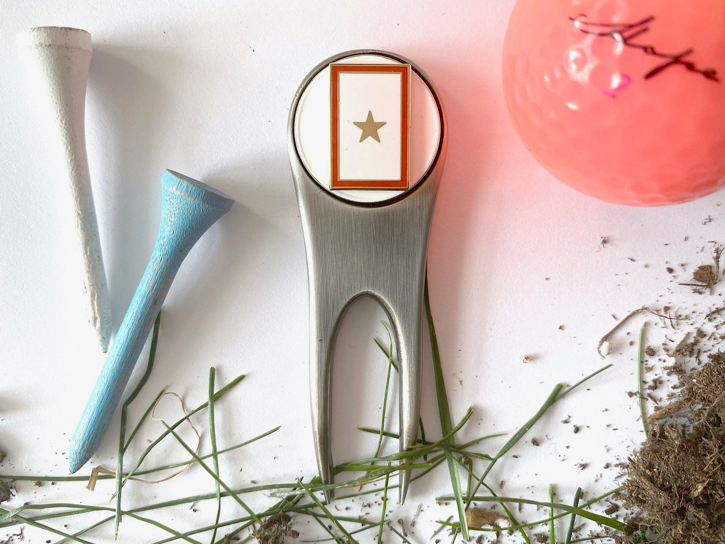 Gold Star Divot Tool and Ball Marker