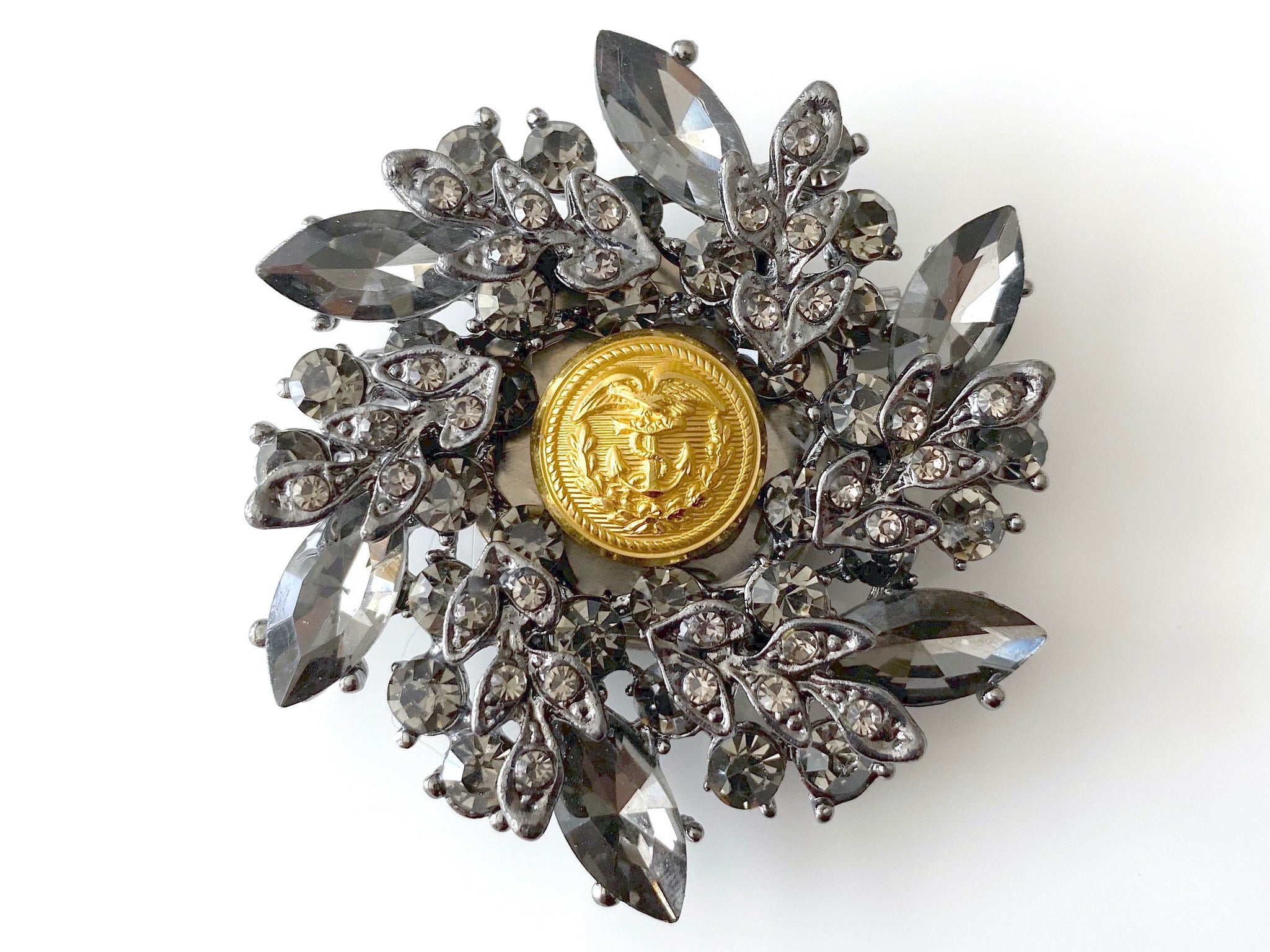 Limited Edition Holiday Coast Guard Uniform Button Brooch