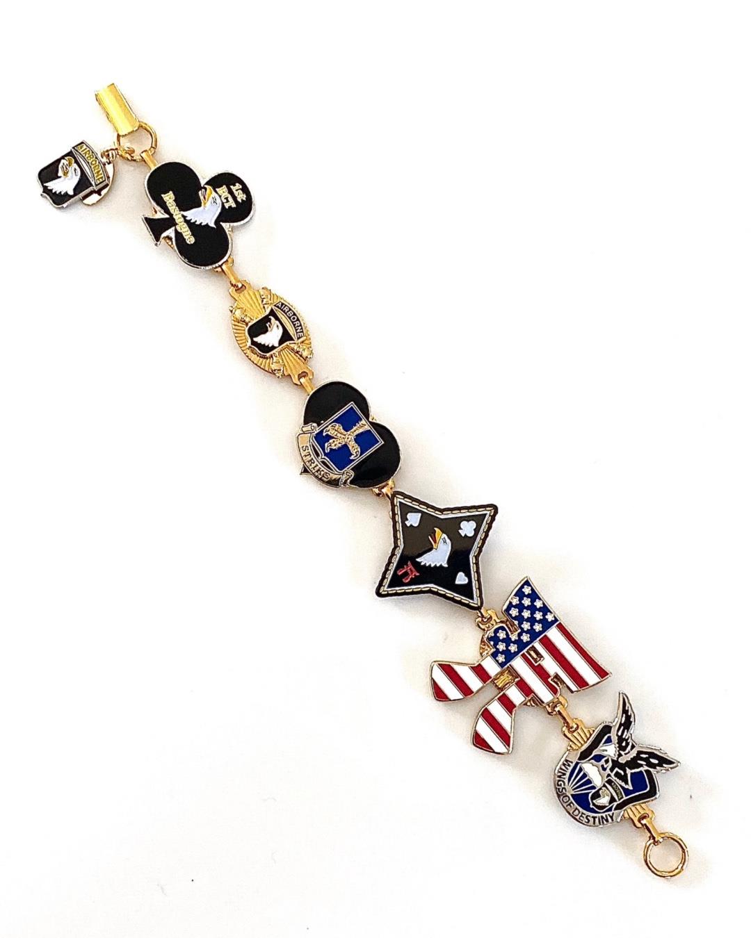 Legacy Collection | Gold Unit Insignia Bracelet (pins not included)
