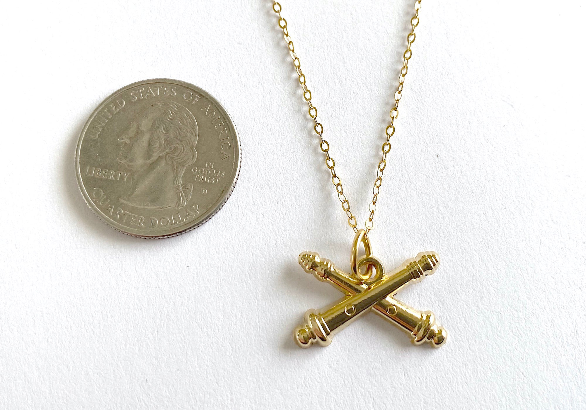 Field Artillery Charm Necklace