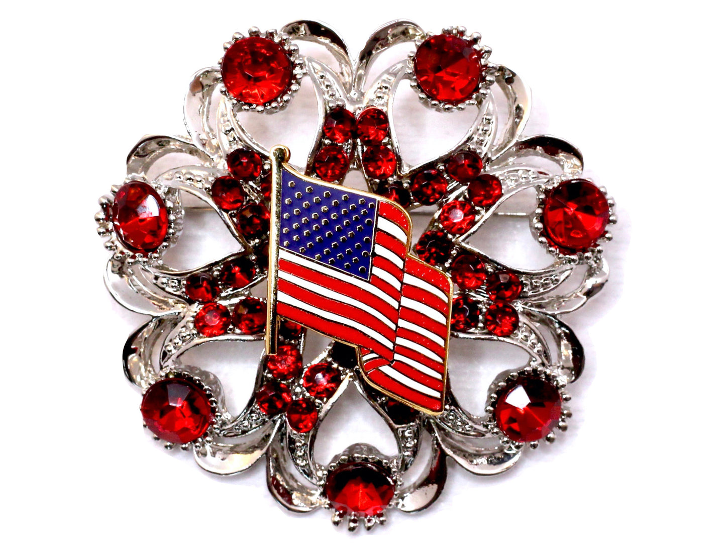 American Flag Brooch