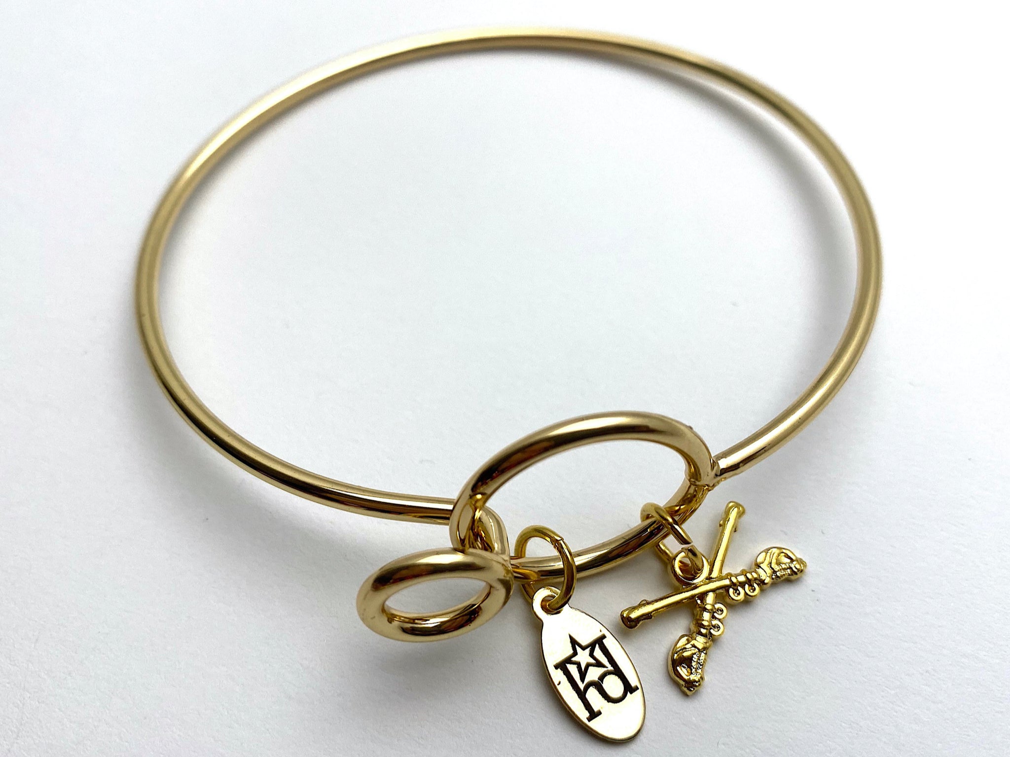 Cavalry Memory Wire Bracelet | Crossed Sabers