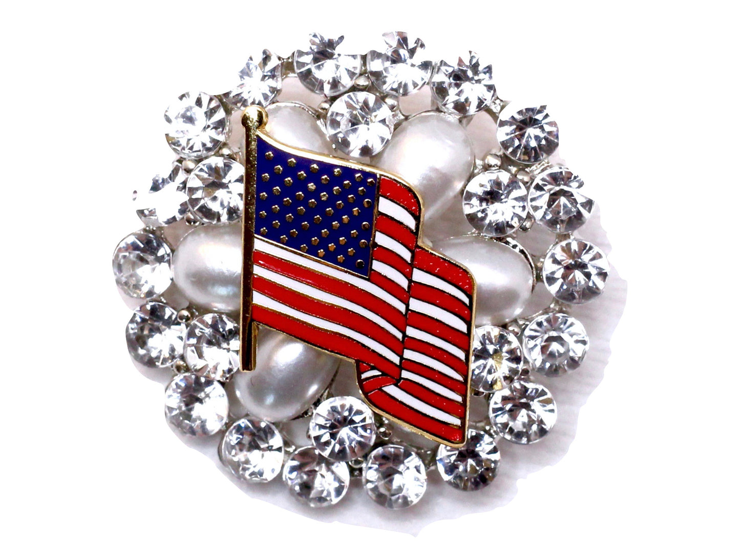 American Flag Brooch