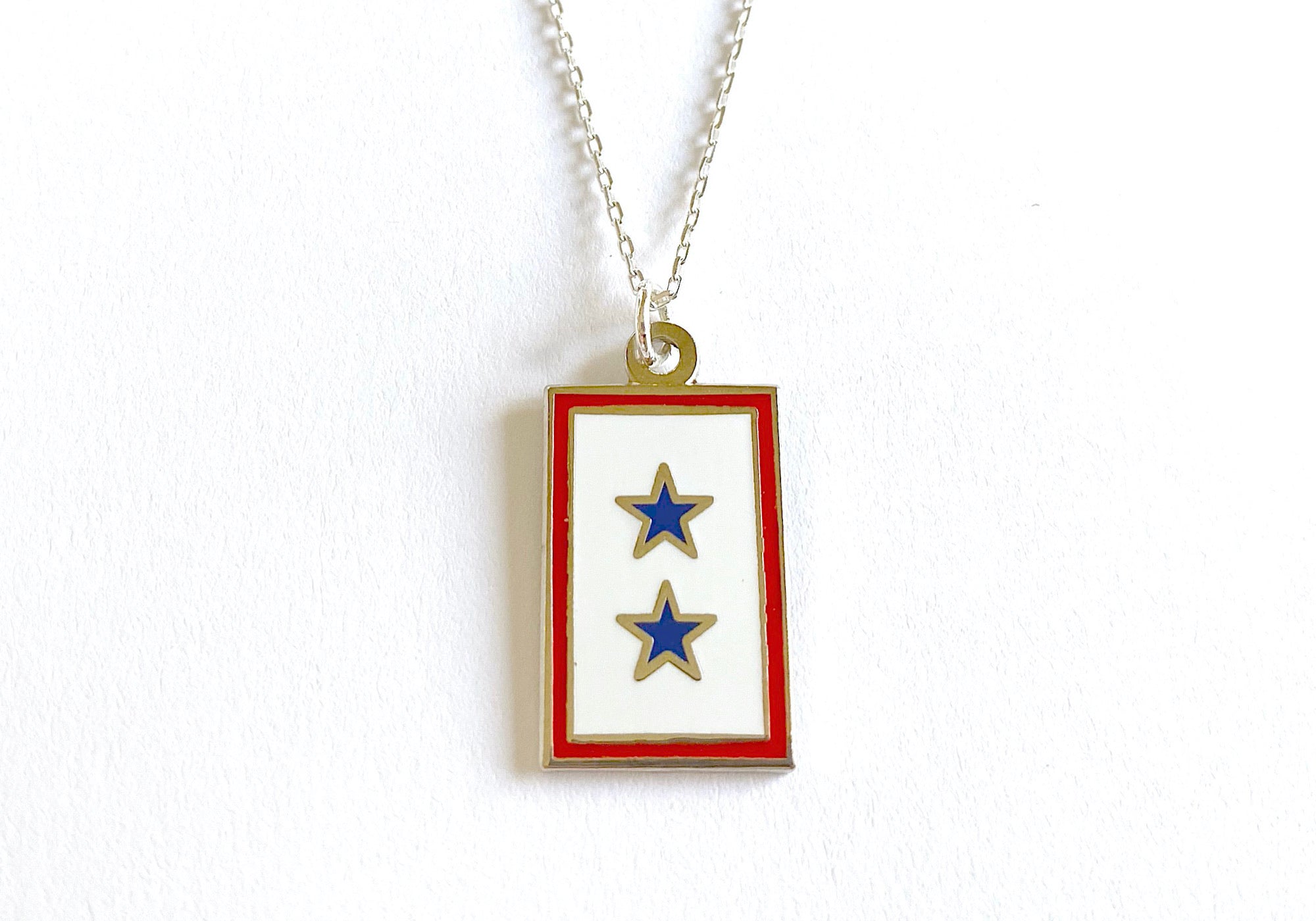 Blue Star (2 Star) Charm Necklace
