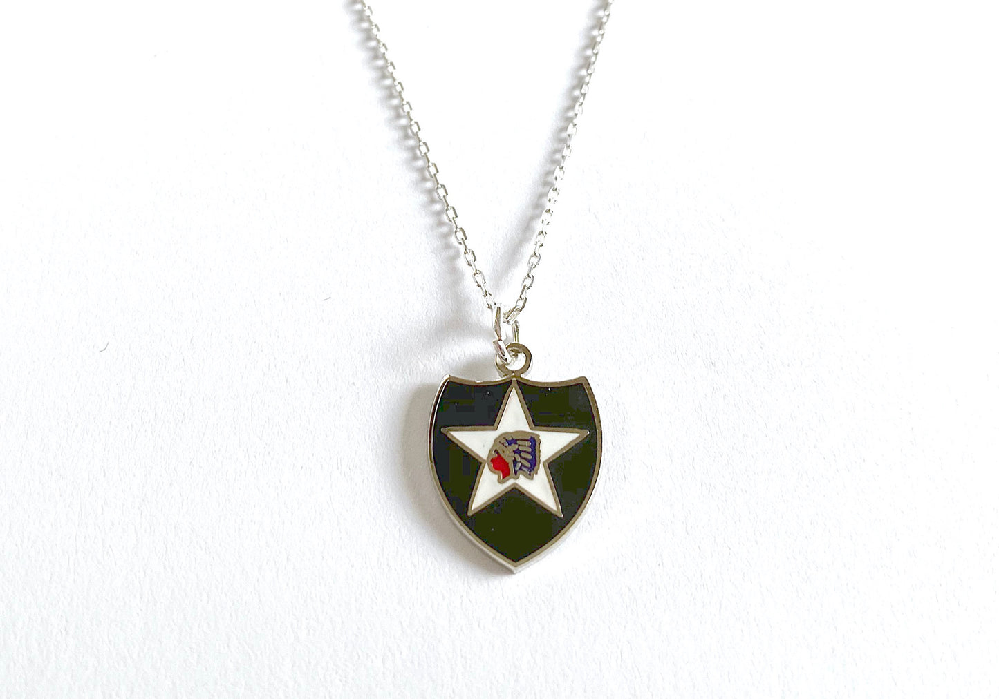 2nd Infantry Division Charm Necklace