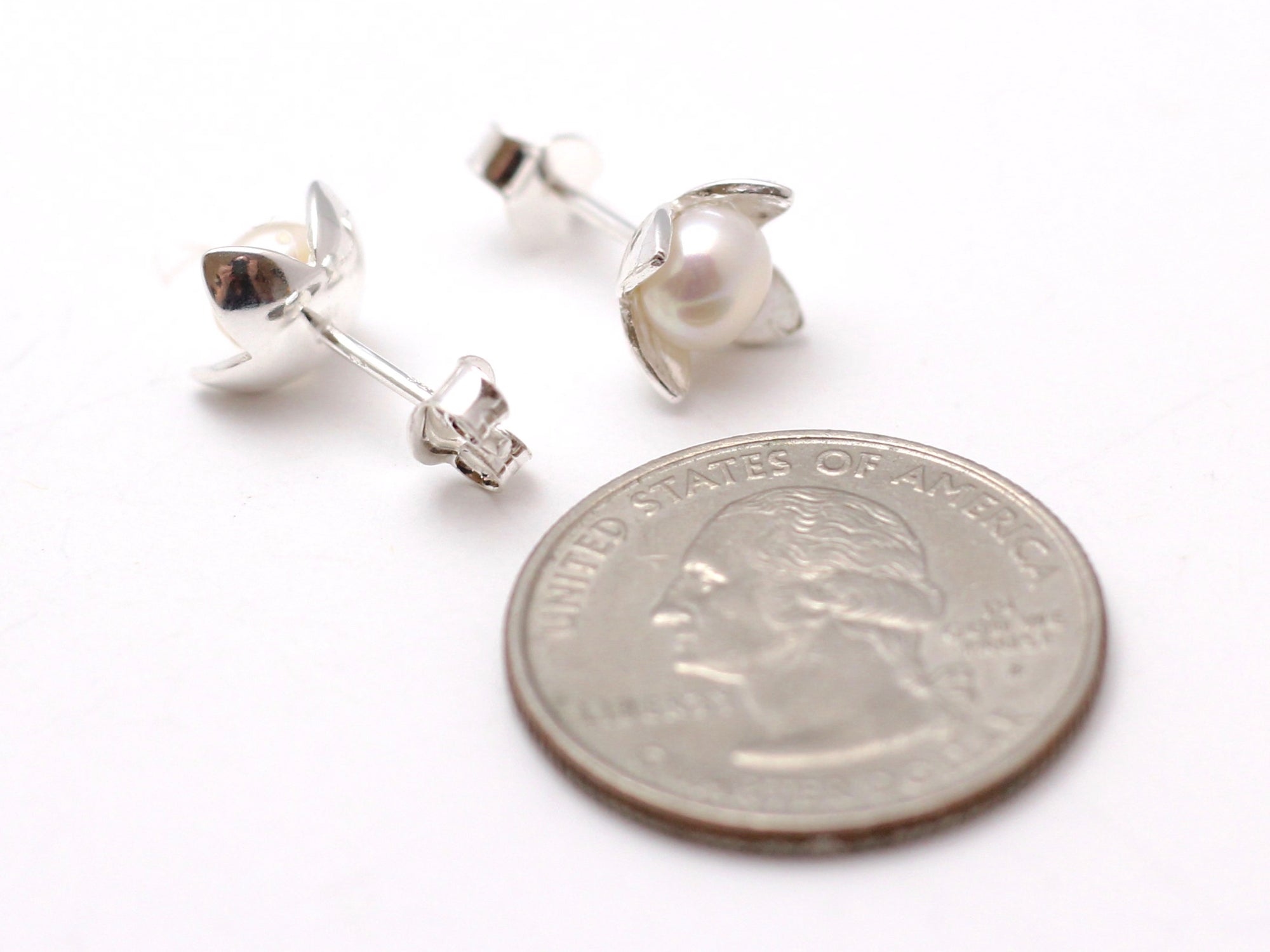 Freshwater Pearl Post Earrings