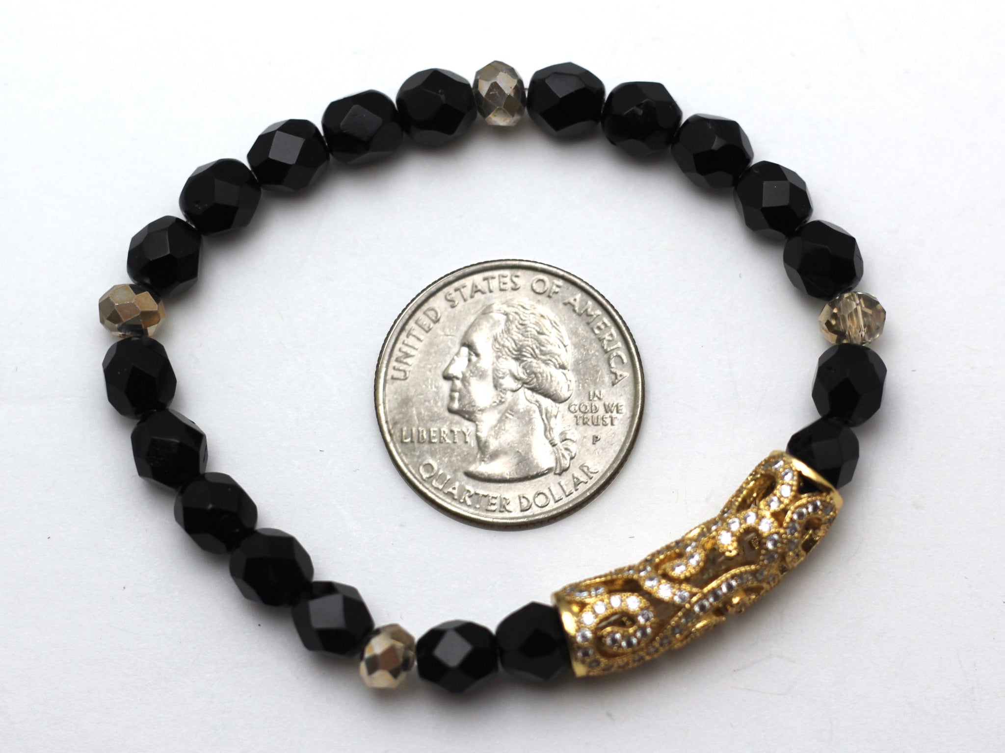 Black and Gold Bracelet