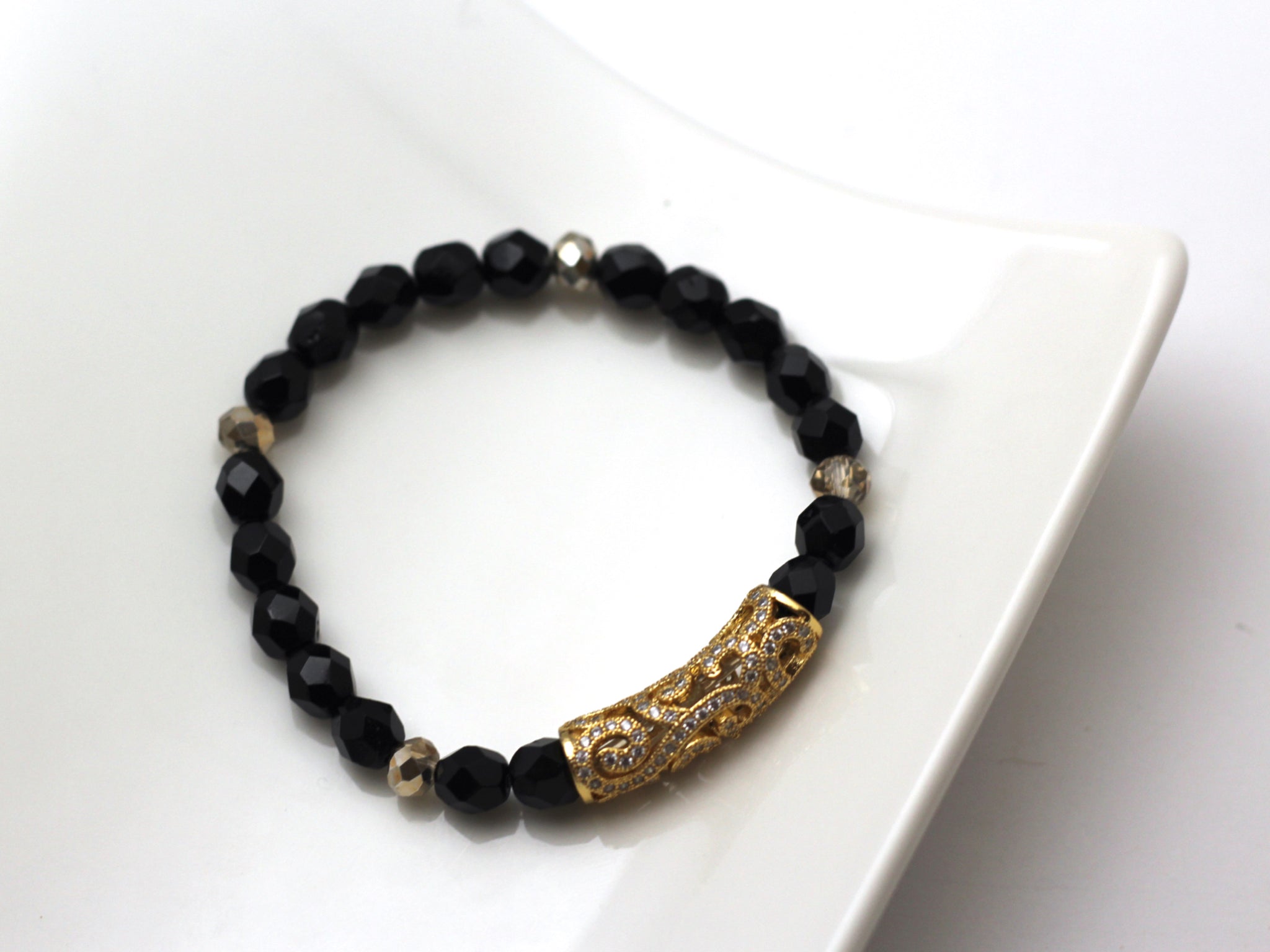 Black and Gold Bracelet