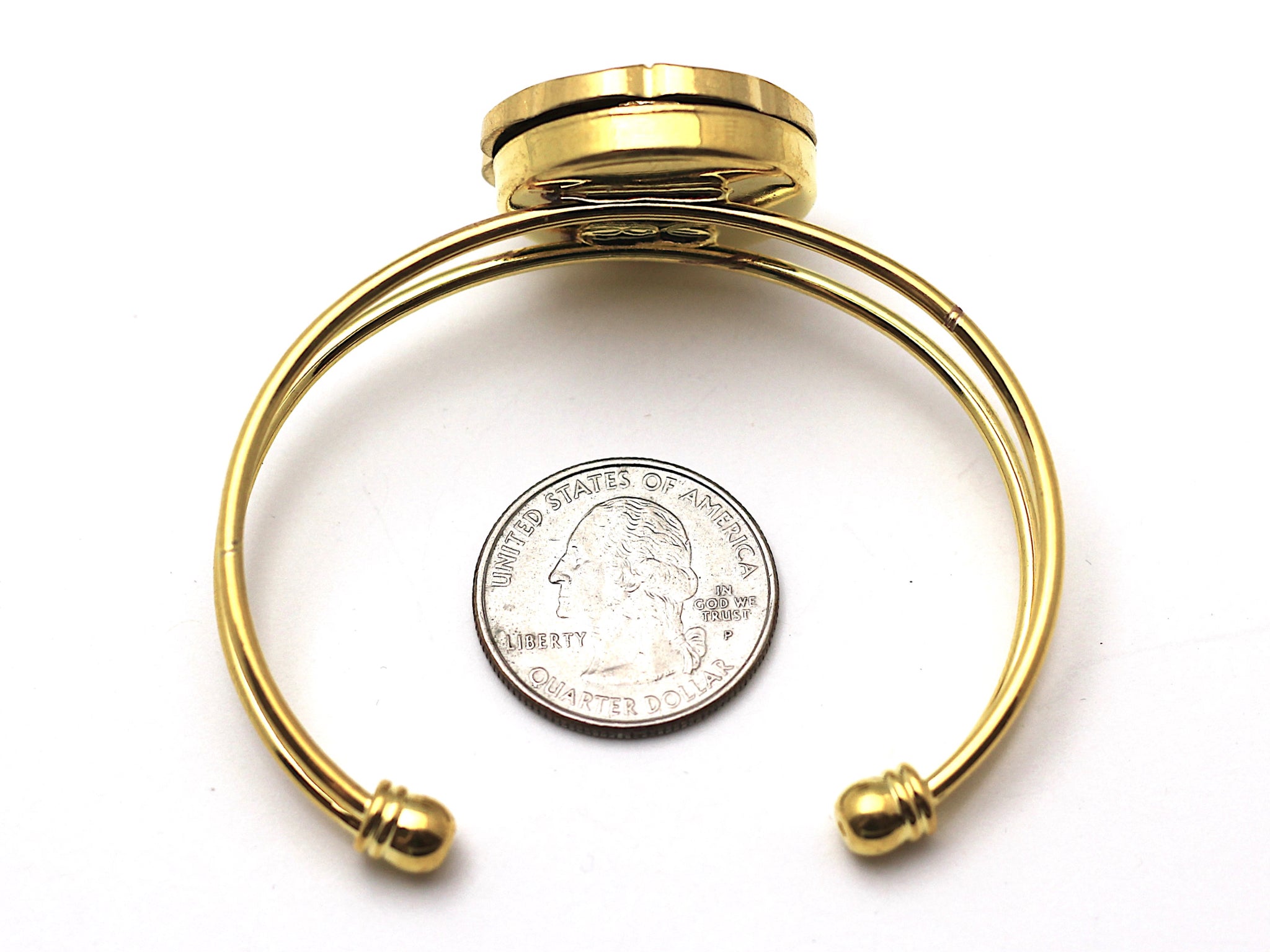 Black and Gold Cuff Bracelet