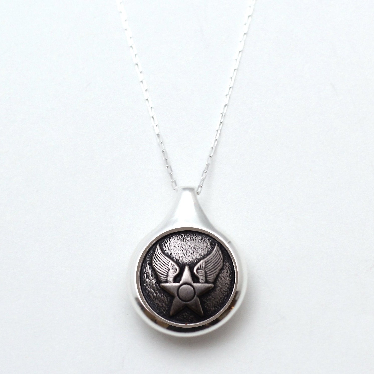Legacy Collection | Button Sleek Silver Necklace