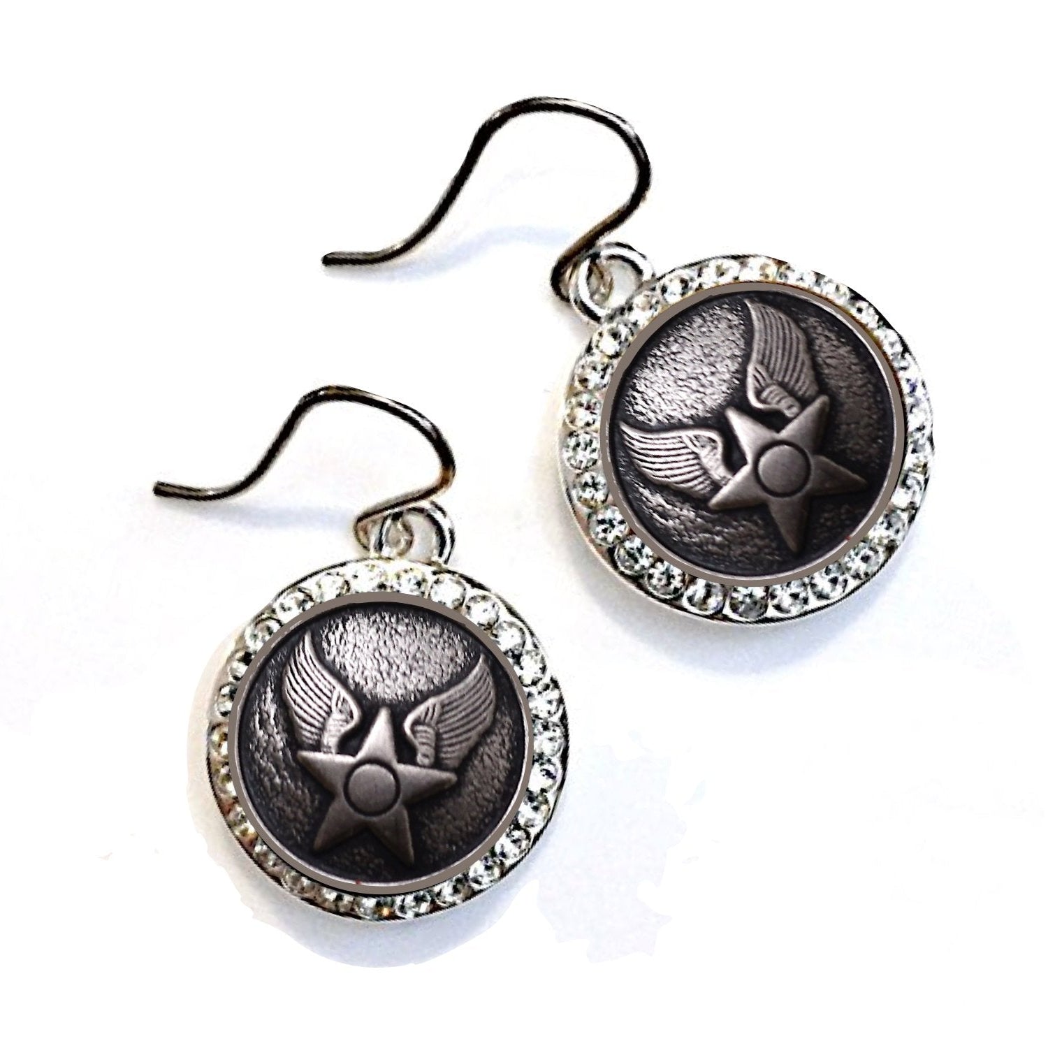 Legacy Collection | Button Small Rhinestone Earrings