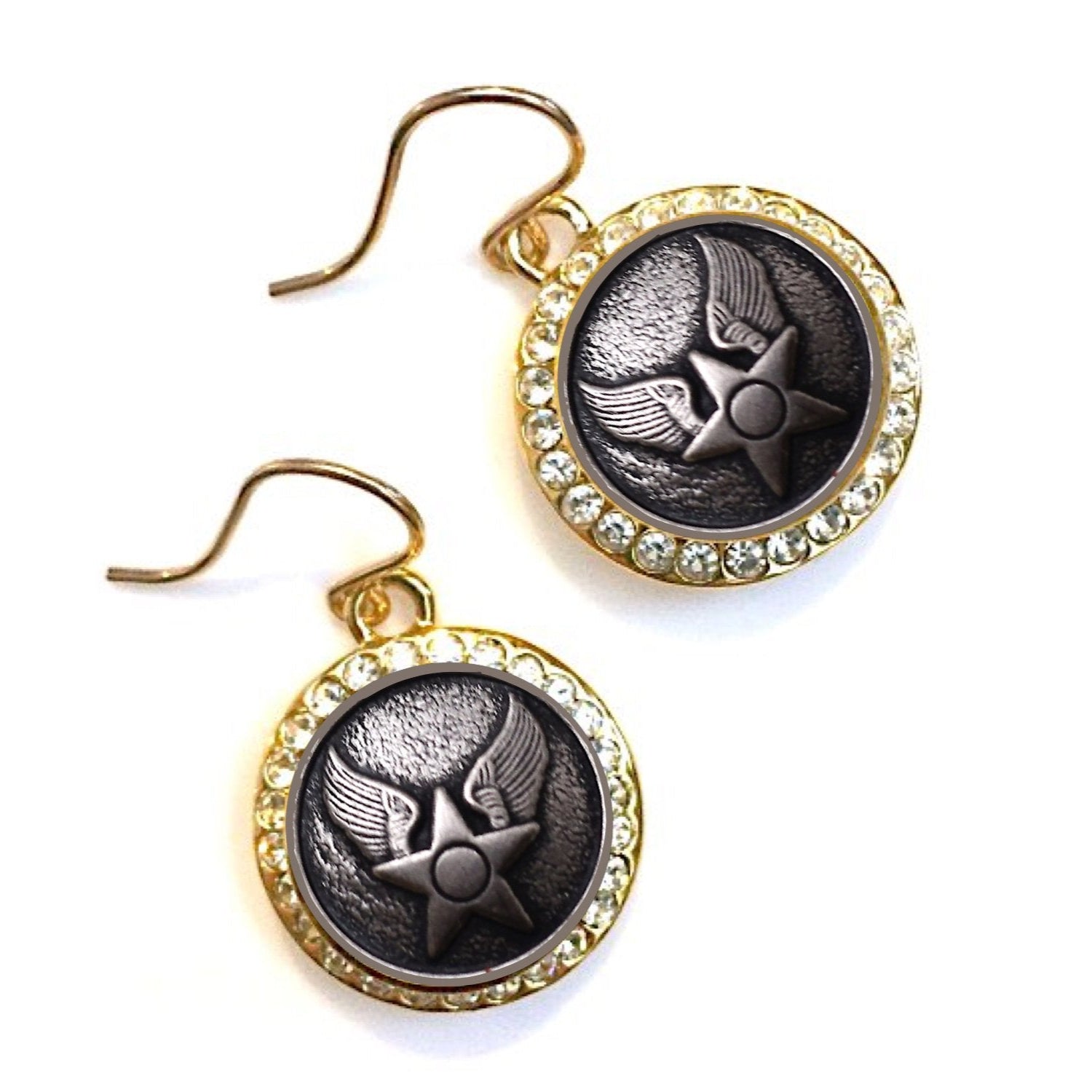 Legacy Collection | Button Small Rhinestone Earrings