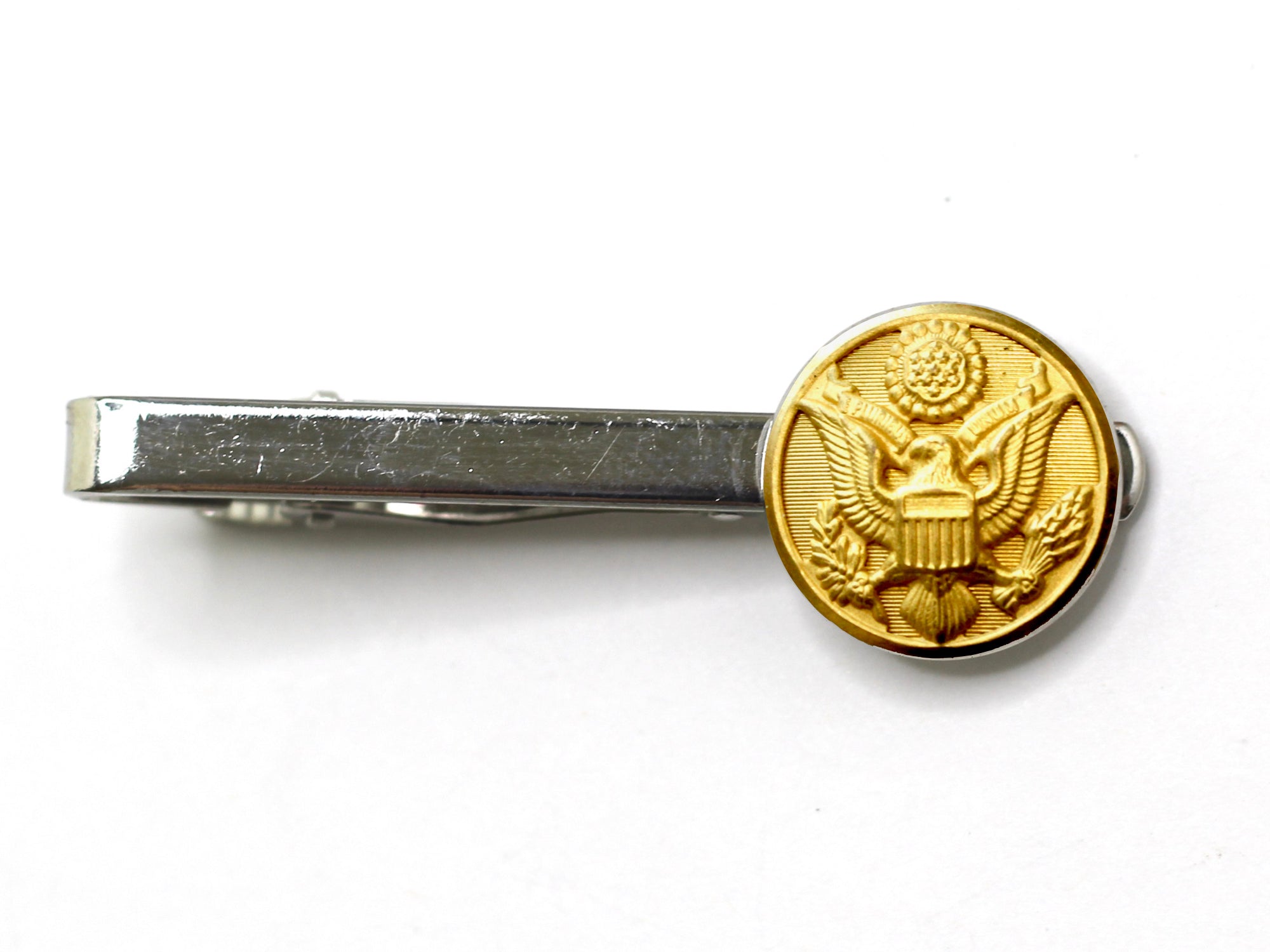 Army Button Tie Bar