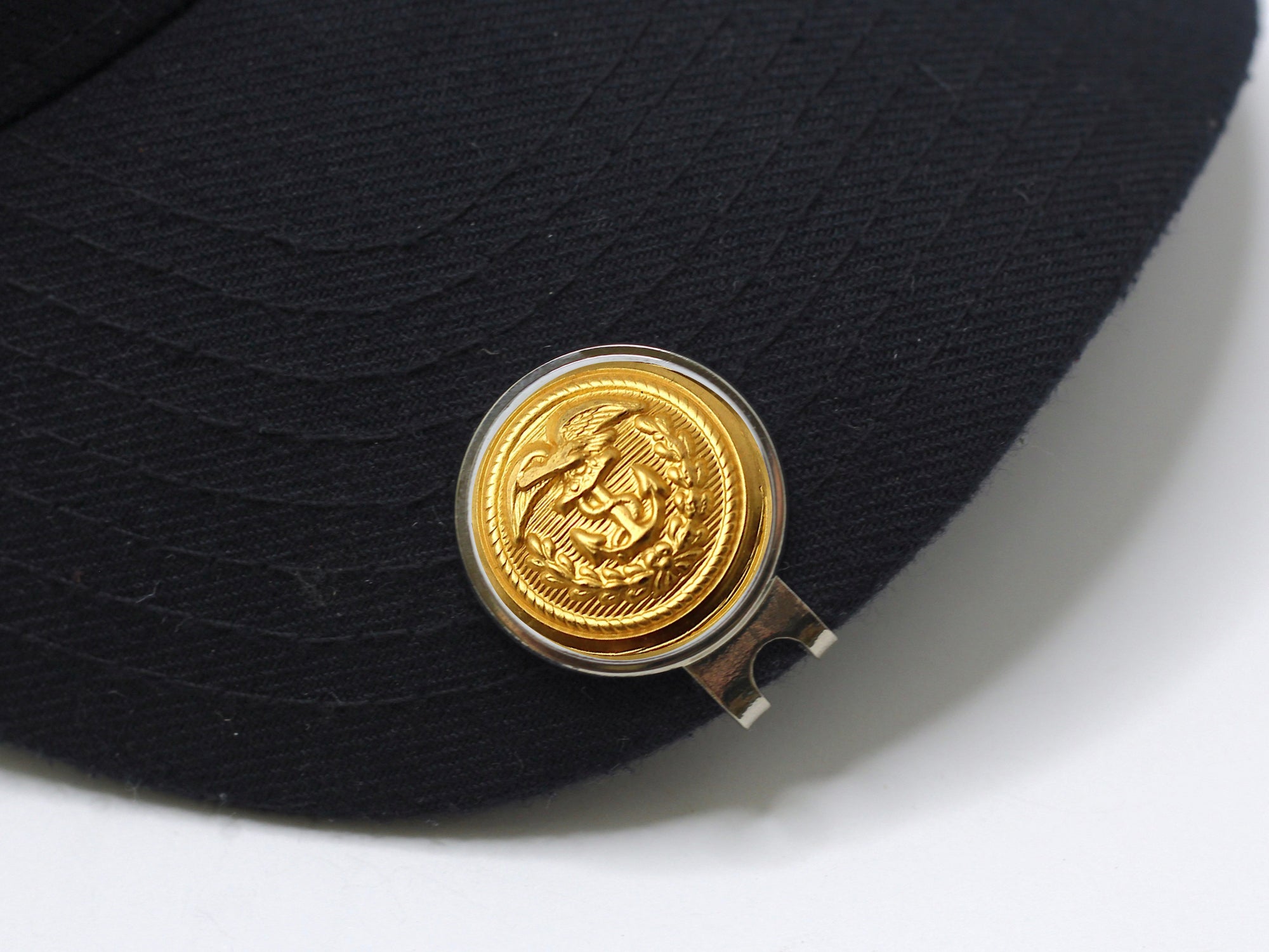 Coast Guard Button Golf Hat Clip and Ball Marker