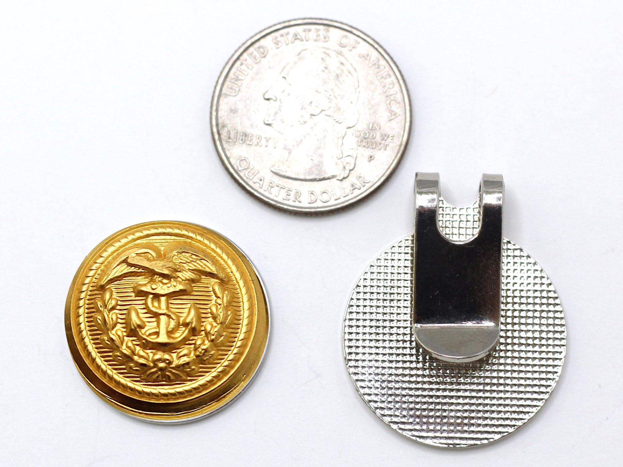 Coast Guard Button Golf Hat Clip and Ball Marker
