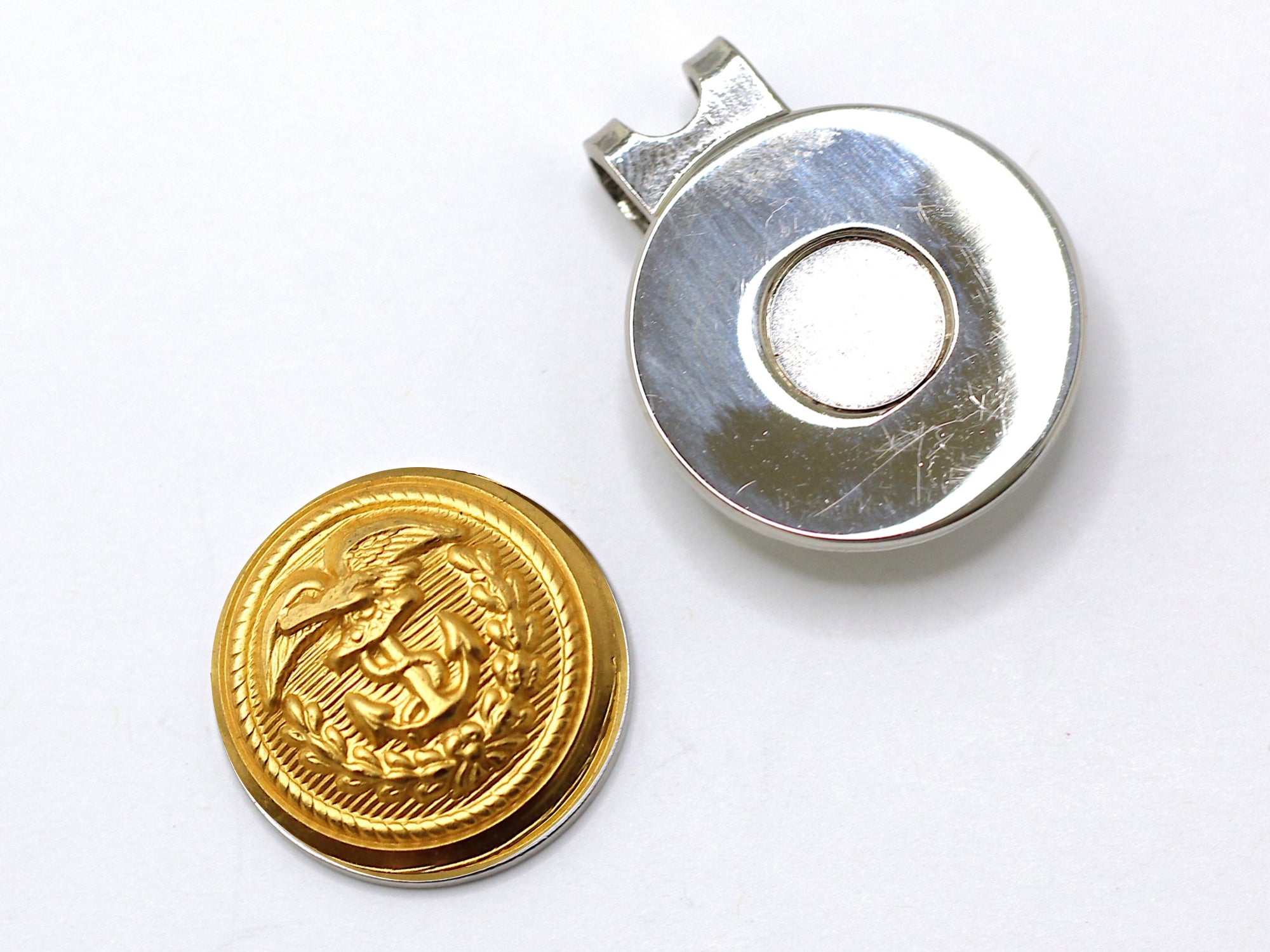 Coast Guard Button Golf Hat Clip and Ball Marker