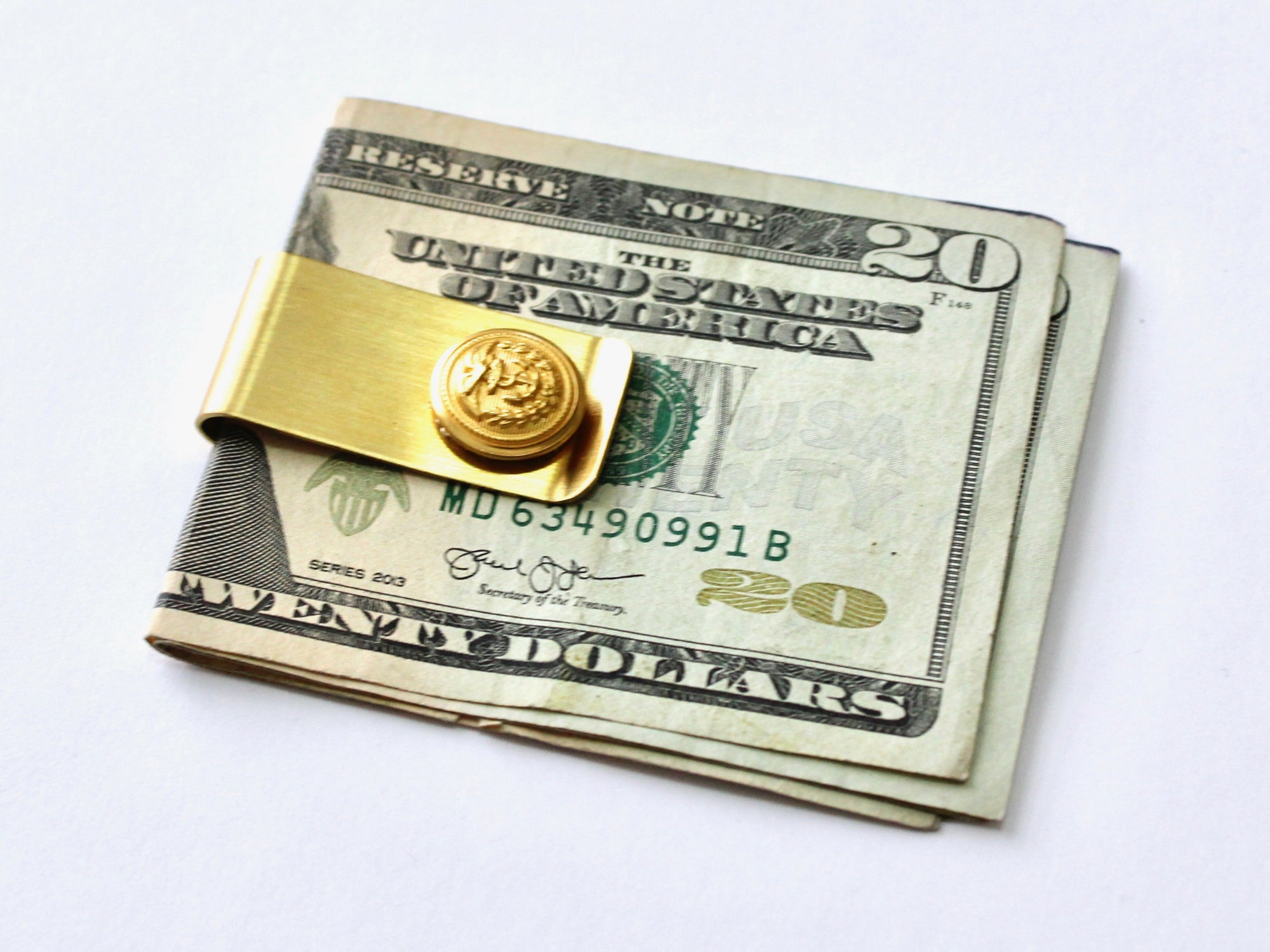 Coast Guard Button Money Clip