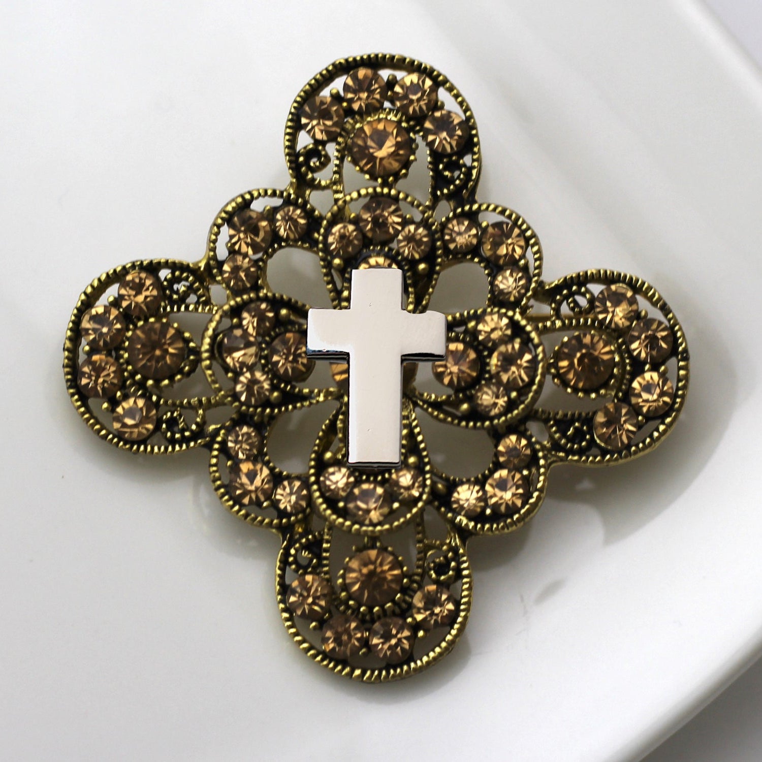 Chaplain Cross Brooch