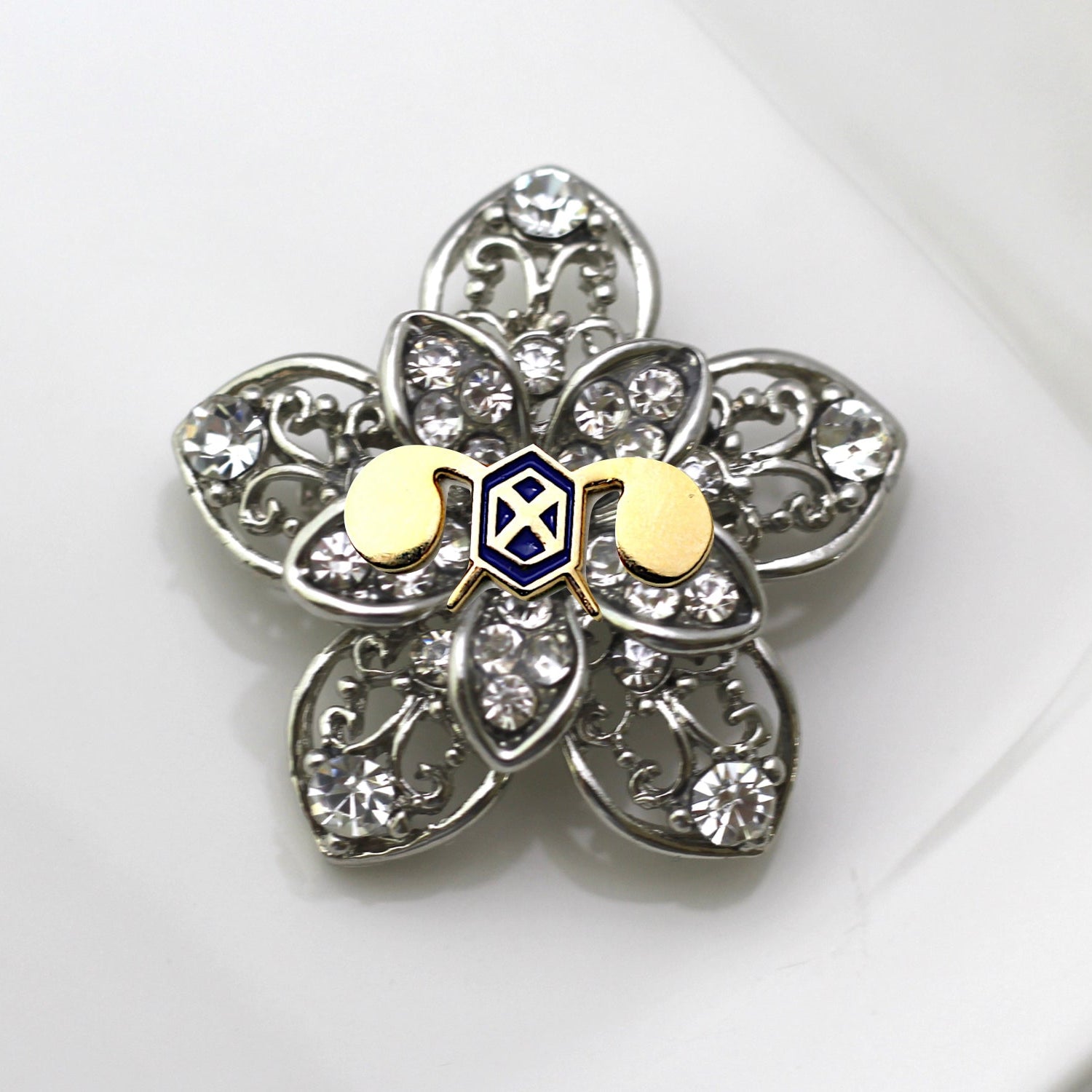 Chemical Corps Brooch 14K