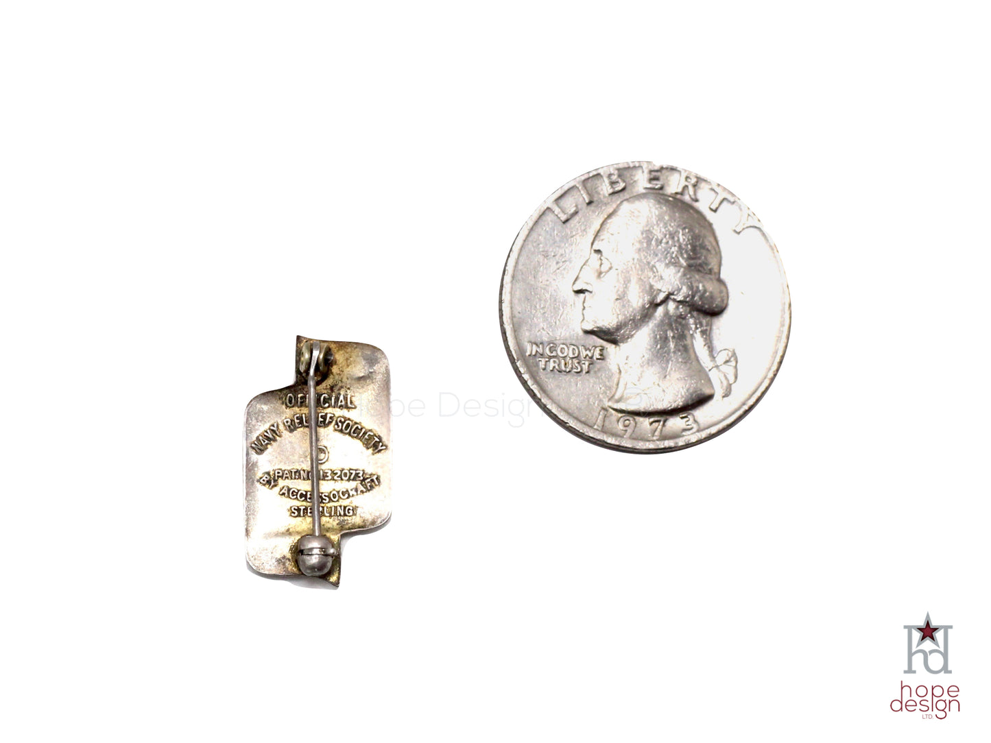 WWII-era Vintage Sweetheart Pin | Navy VB26