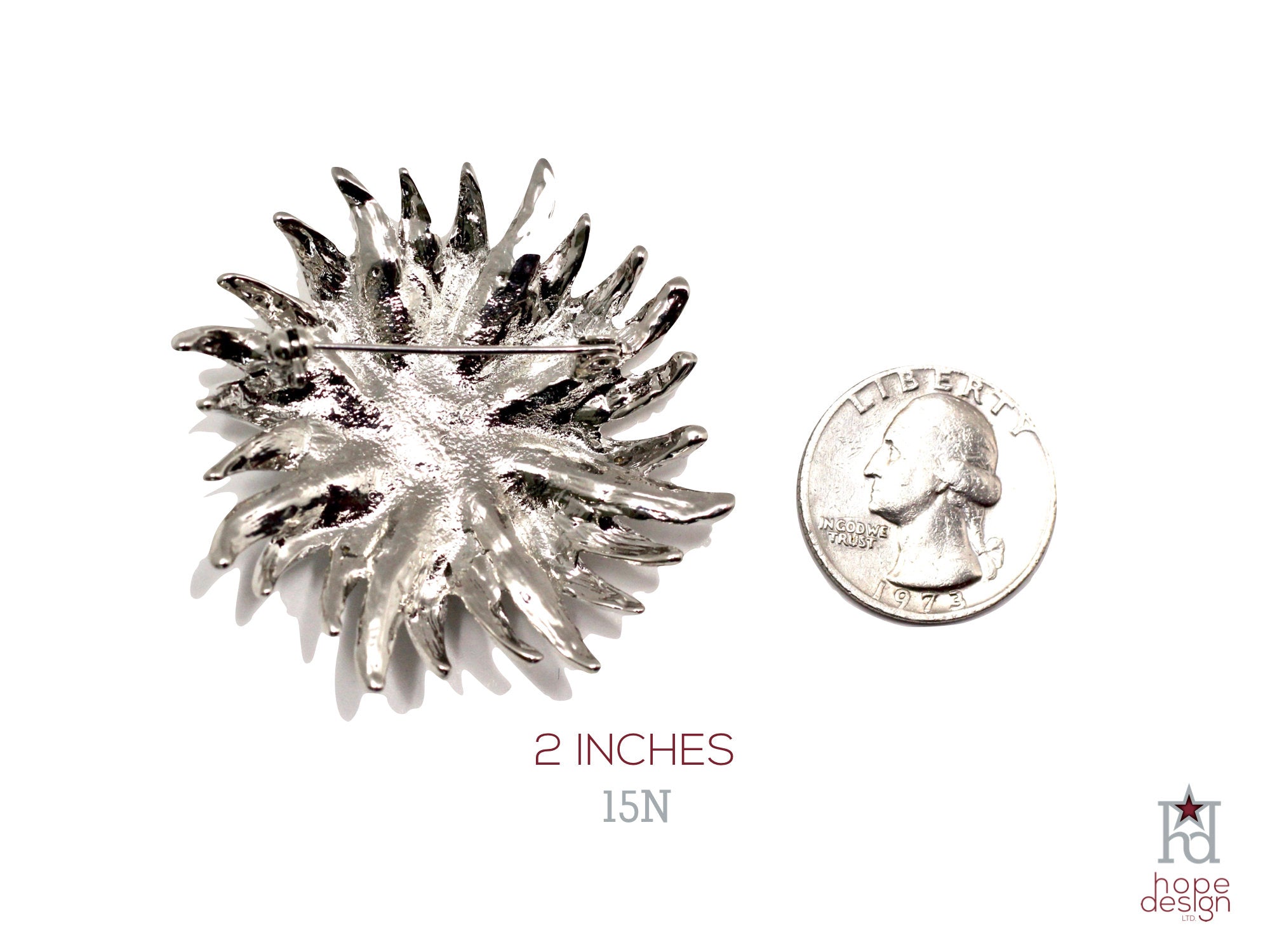 Gold Star Banner Brooch 15N