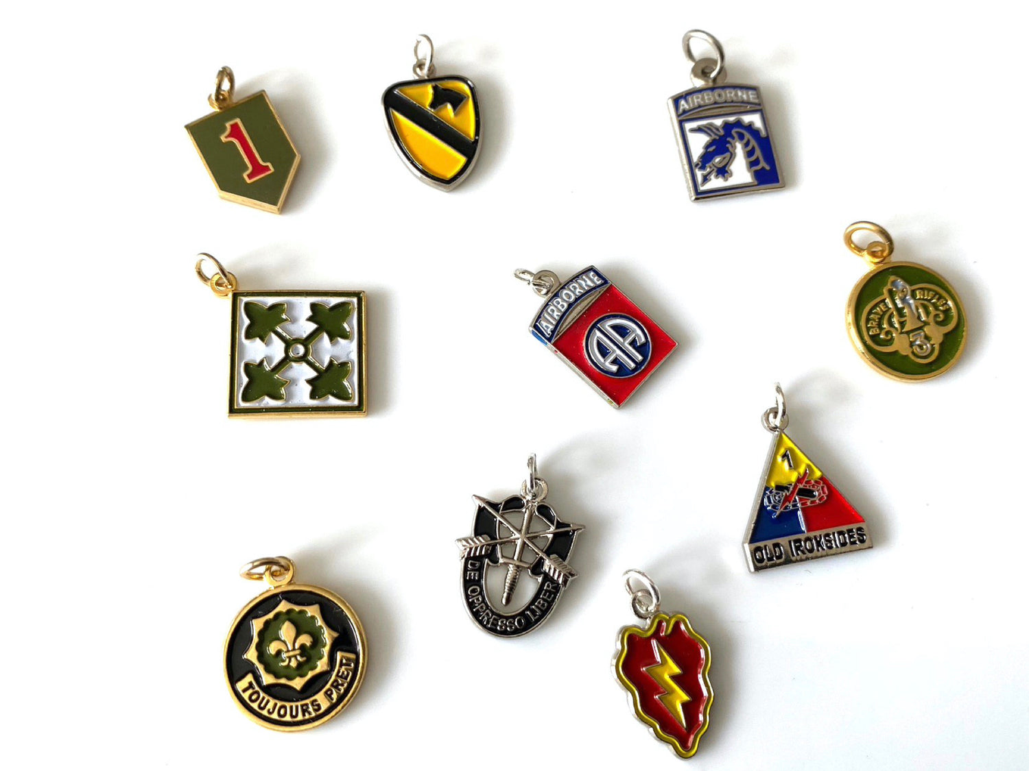 Army Unit Charms
