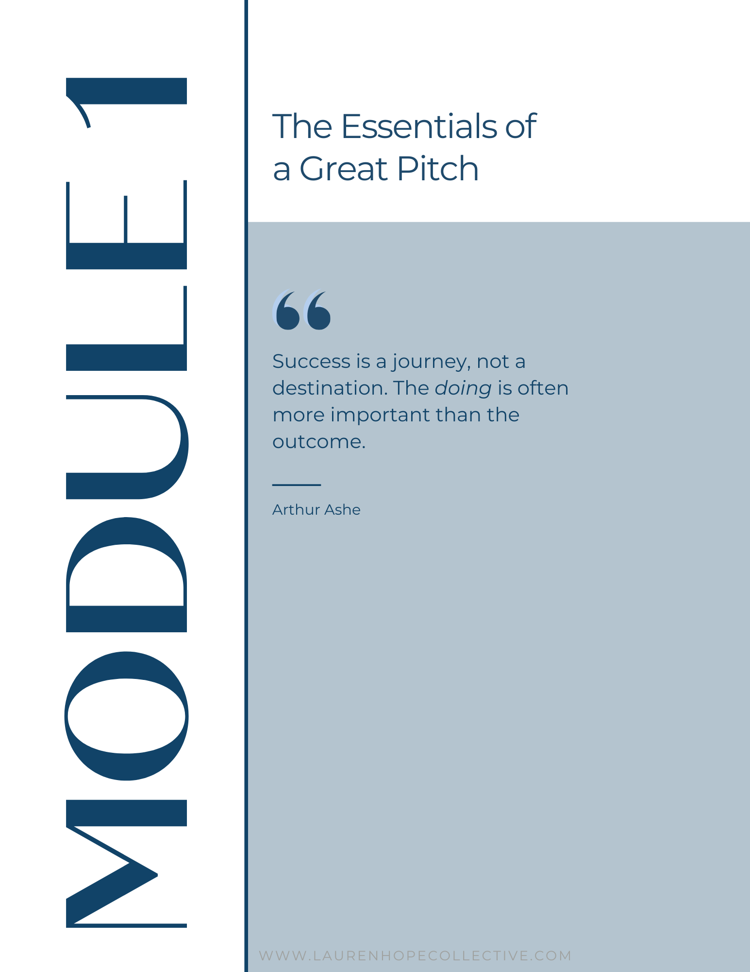 Downloadable Workbook: How to Pitch: Your Perfect Recipe