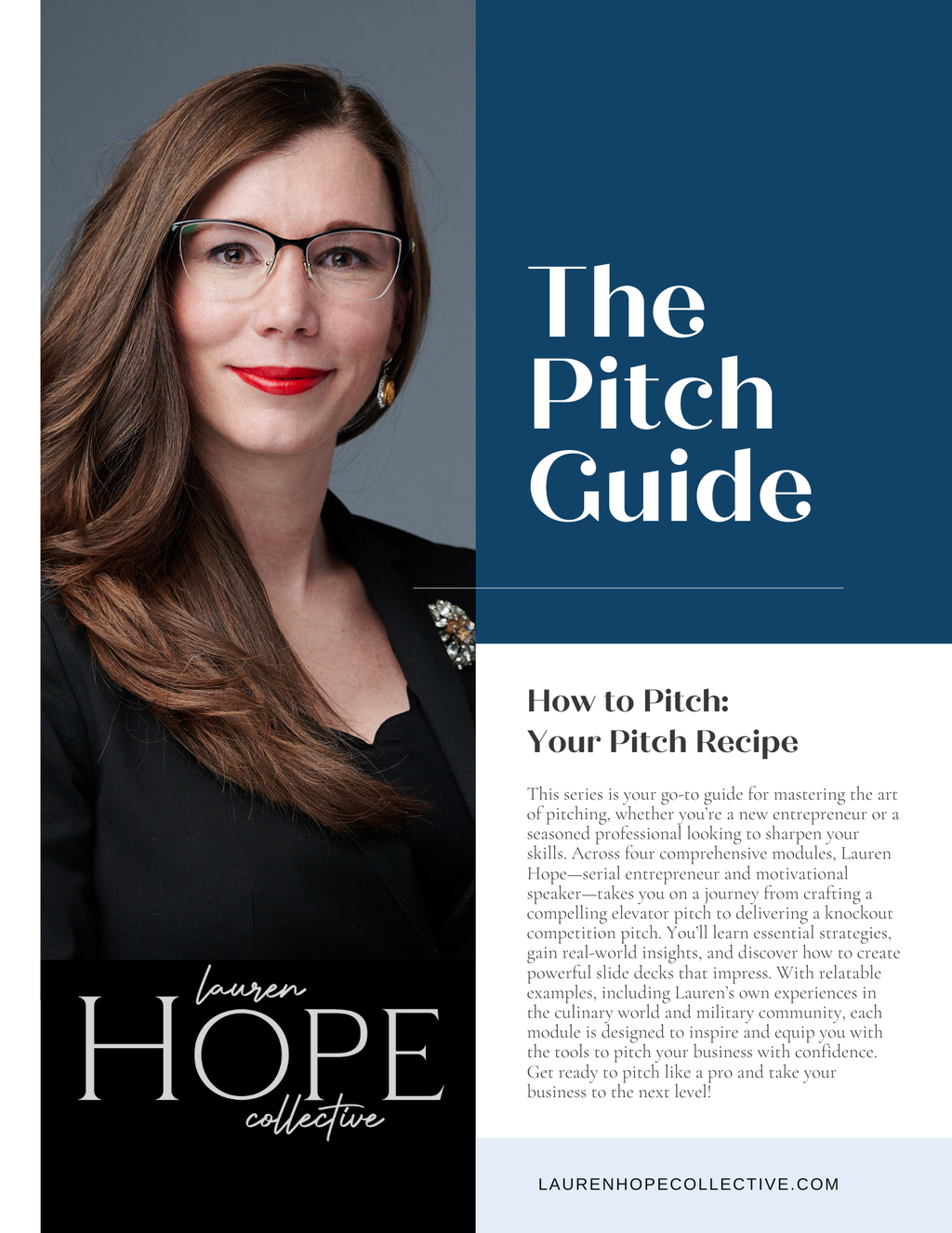Downloadable Workbook: How to Pitch: Your Perfect Recipe