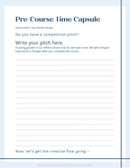 Downloadable Workbook: How to Pitch: Your Perfect Recipe