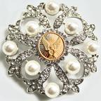 Air Force Gold Signature Brooch 24C