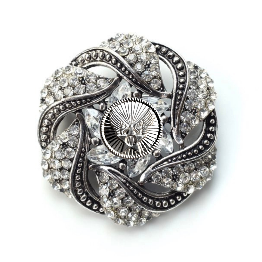 Air Force Silver Signature Brooch 23E