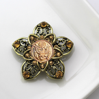 Army Gold Signature Brooch 14J