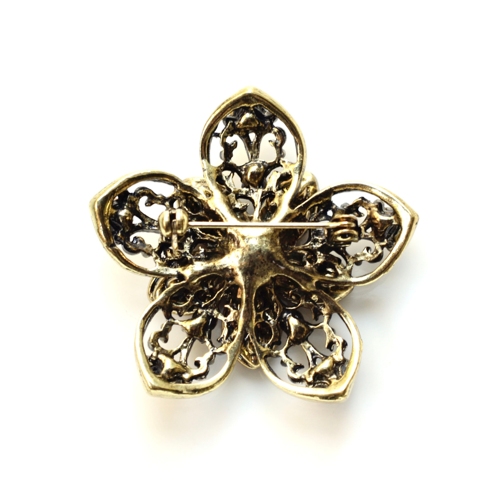 Army Gold Signature Brooch 14J