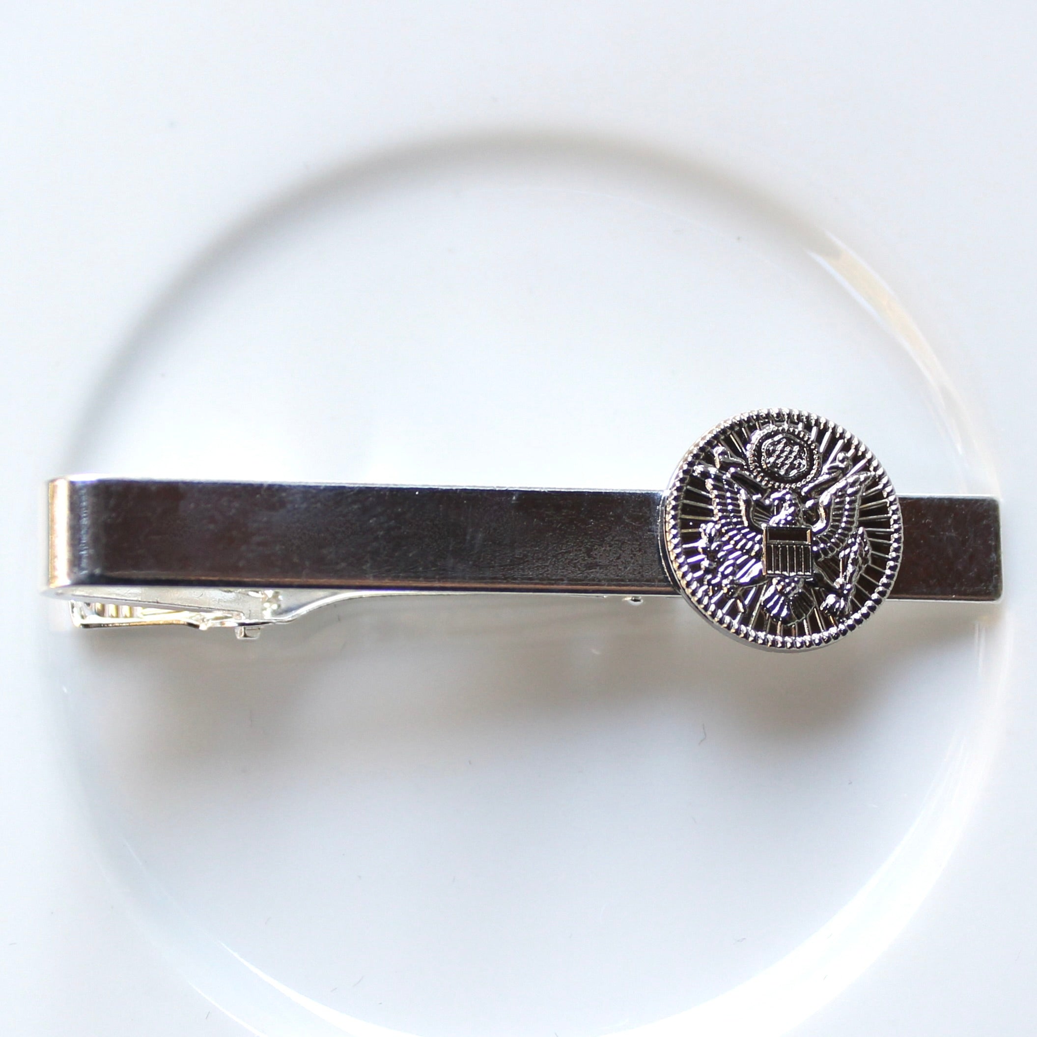 Signature Army Silver Tie Bar