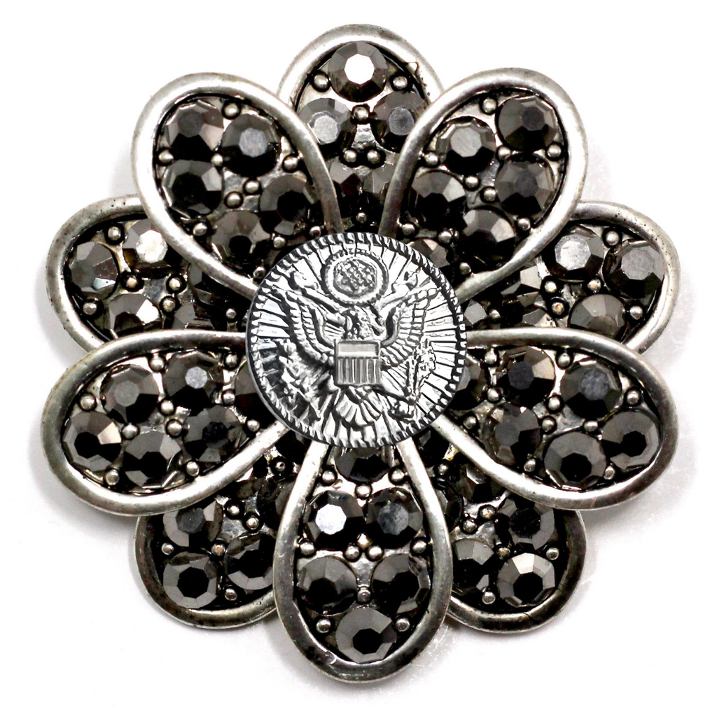 Army Silver Signature Brooch 14A