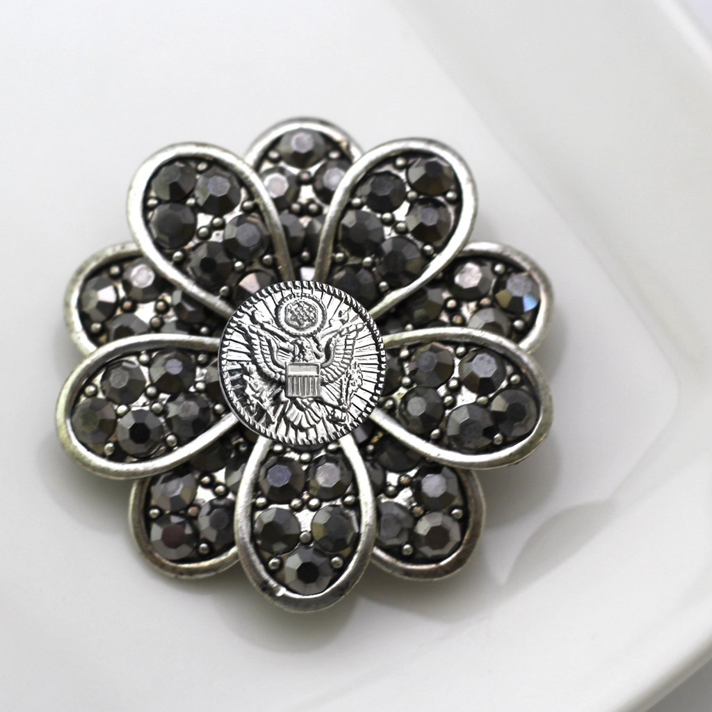 Army Silver Signature Brooch 14A