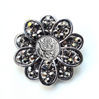 Army Silver Signature Brooch 14A