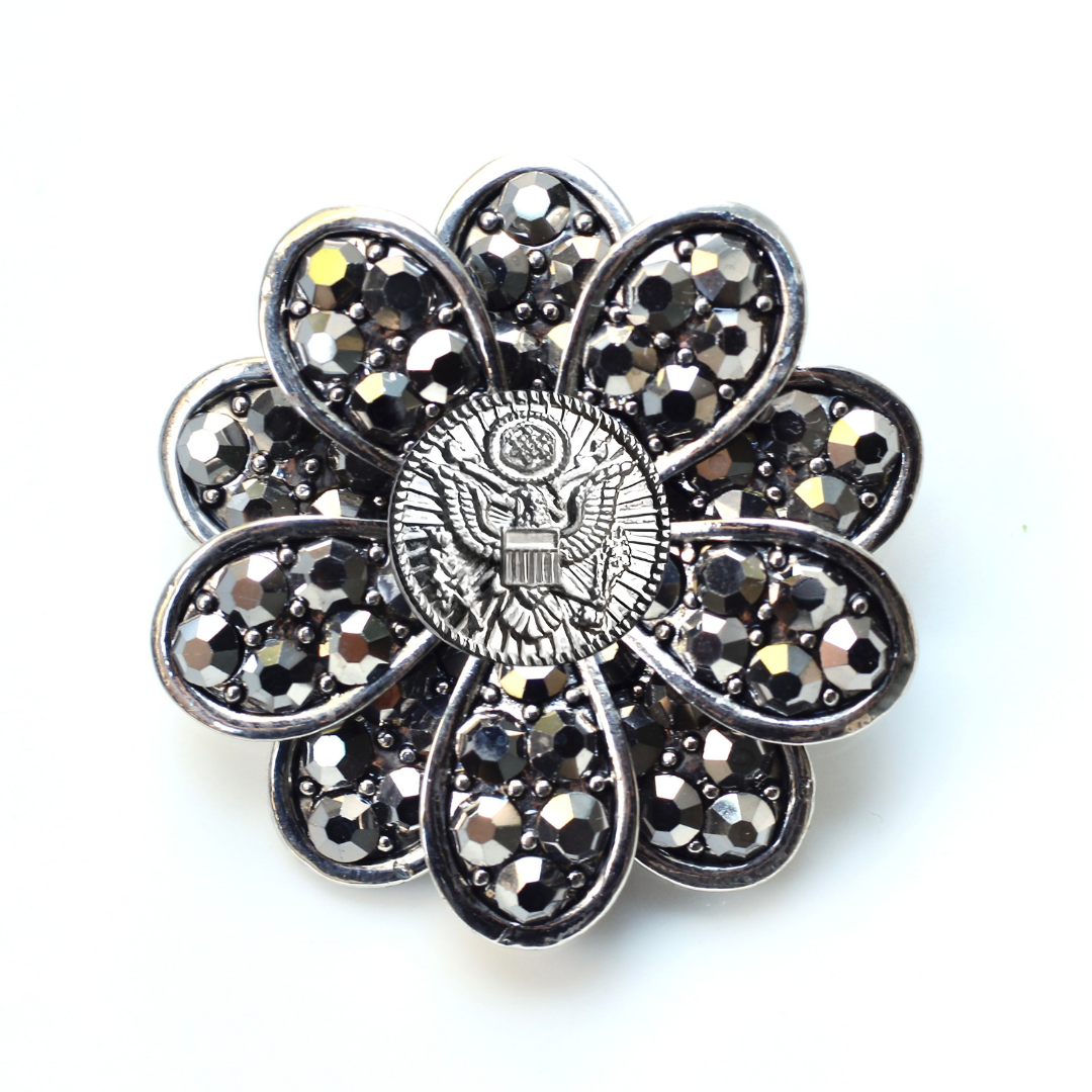 Army Silver Signature Brooch 14A