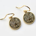 Signature Gold Army French Wire Earrings