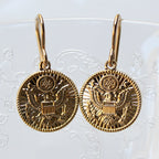 Signature Gold Army French Wire Earrings
