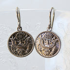 Signature Silver Army French Wire Earrings