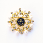 Navy Brooch 10G