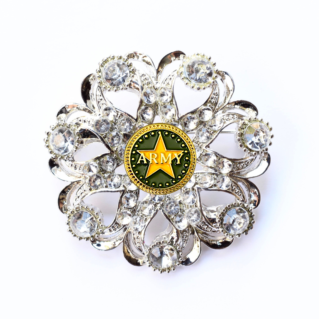 Army Brooch 11K