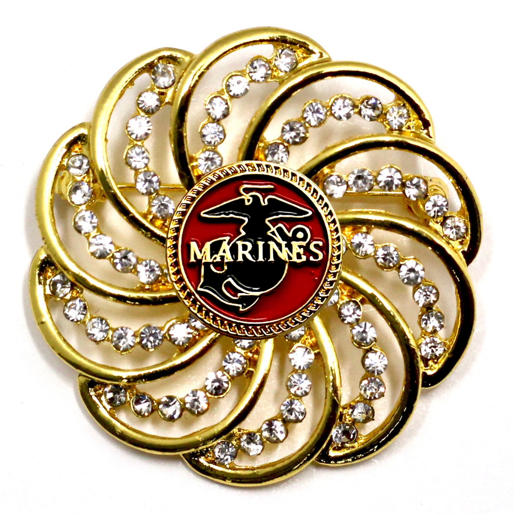 Marine Brooch 12K